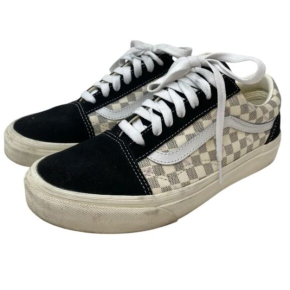 Vans Checkerboard Pattern Old Skool Tennis Shoes Sz. 7 - Picture 1 of 3